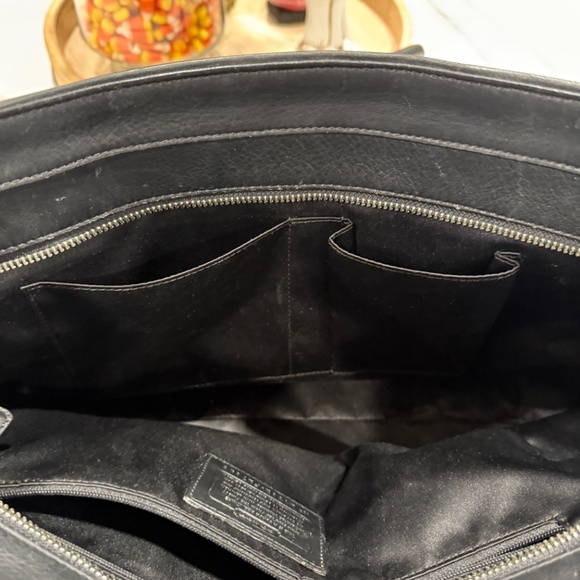 Coach “Taylor” L1382-F27009 Cream & Brown Zebra Print Leather & Canvas Tote/Bag - Picture 8 of 12